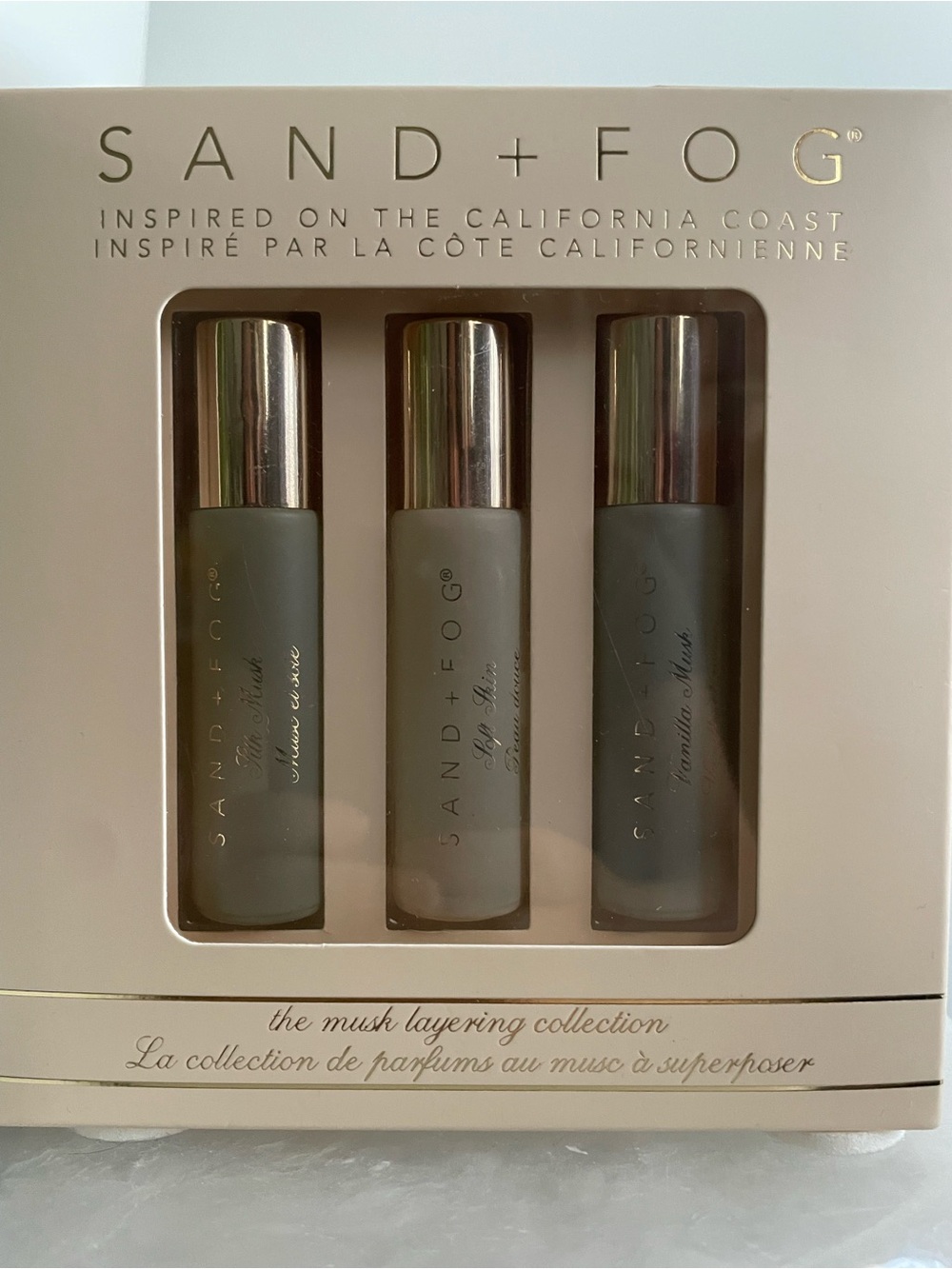 NWT SAND + FOG The Musk Layering Collection - Trio Oil Roller 0.33 FL OZ (10 ML)